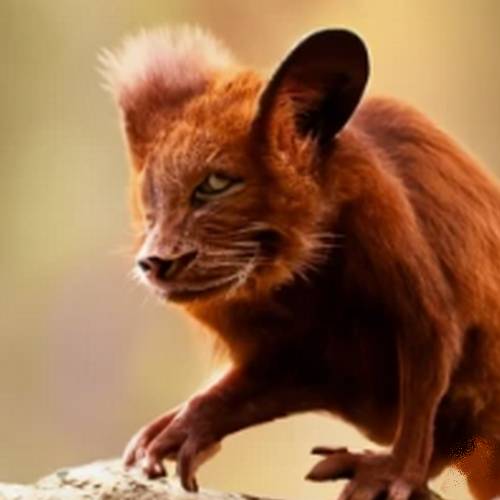 un spécimen étrange d'animal en y